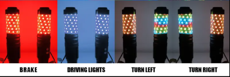 Remote APP Control 1.5FT Led Whip Lights RGB Waterproof Multi-color